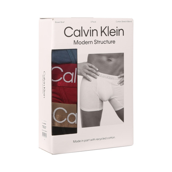 3PACK ανδρικό σορτς μποξεράκι Calvin Klein πολύχρωμο (NB2971A-MCI)