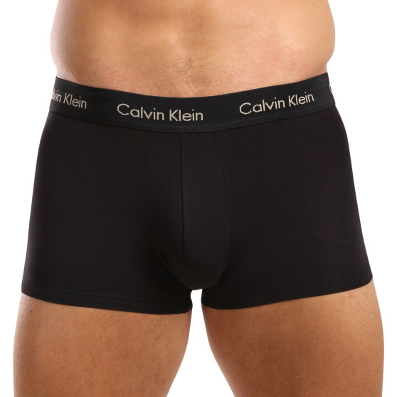 3PACK ανδρικό σορτς μποξεράκι Calvin Klein μαύρο (U2664G-NOU)