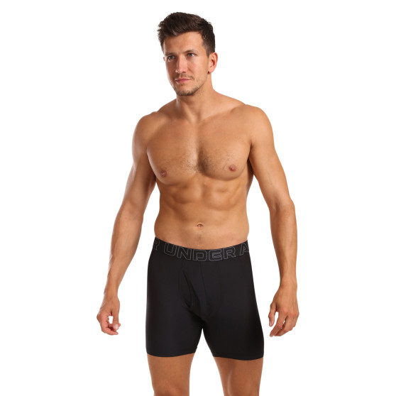 3PACK ανδρικό σορτς μποξεράκι Under Armour μαύρο (1383884 001)