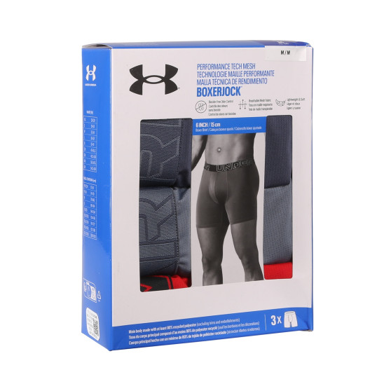 3PACK ανδρικό σορτς μποξεράκι Under Armour πολύχρωμο (1383884 044)