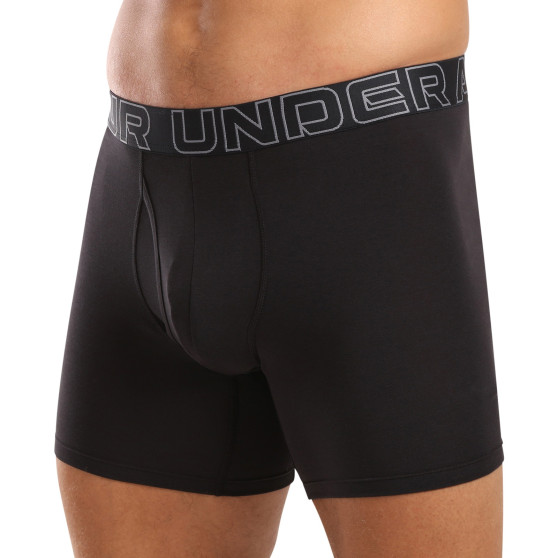 3PACK ανδρικό σορτς μποξεράκι Under Armour μαύρο (1383889 001)