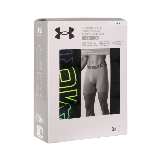 3PACK ανδρικό σορτς μποξεράκι Under Armour πολύχρωμο (1383889 002)