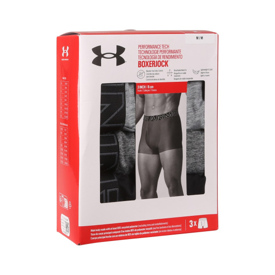 3PACK ανδρικό σορτς μποξεράκι Under Armour πολύχρωμο (1383882 035)