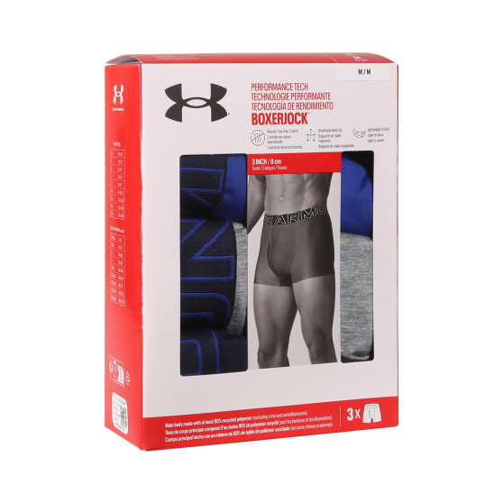 3PACK ανδρικό σορτς μποξεράκι Under Armour πολύχρωμο (1383882 400)