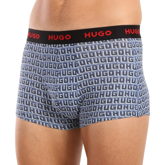 3PACK ανδρικό σορτς μποξεράκι HUGO πολύχρωμο (50517894 975)