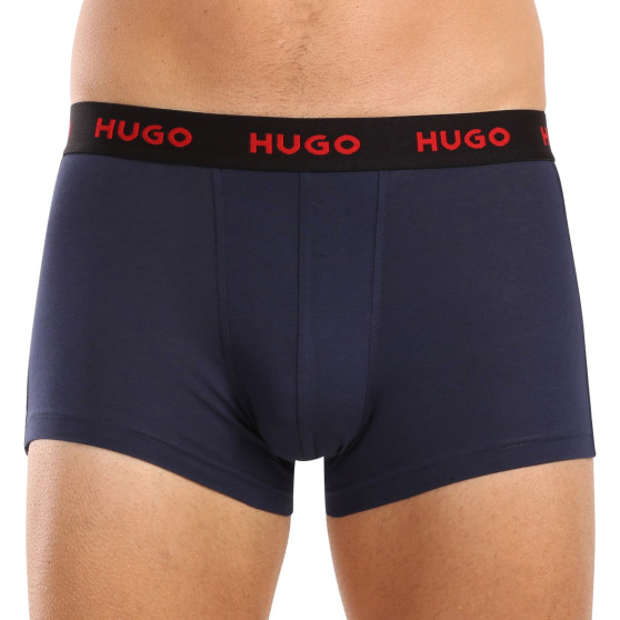 3PACK ανδρικό σορτς μποξεράκι HUGO πολύχρωμο (50517894 975)