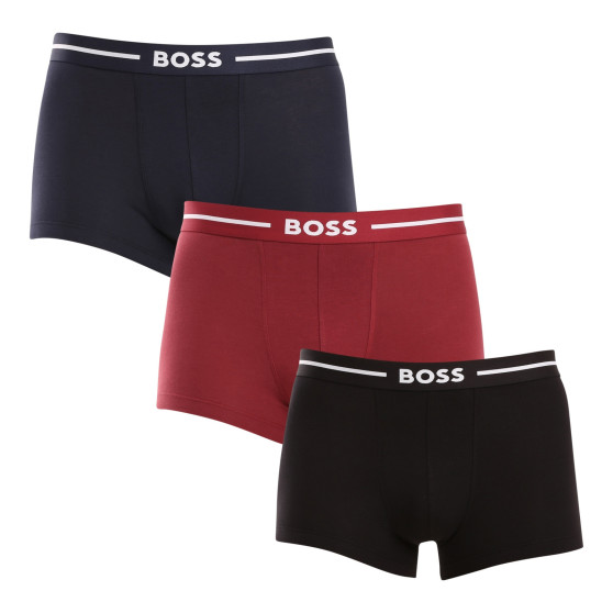 3PACK ανδρικό σορτς μποξεράκι BOSS πολύχρωμο (50517833 972)