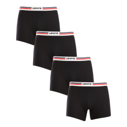 4PACK ανδρικό σορτς μποξεράκι Levis μαύρο (701224292 001)