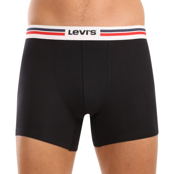 4PACK ανδρικό σορτς μποξεράκι Levis μαύρο (701224292 001)