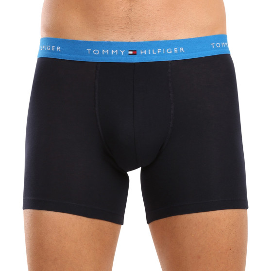 3PACK ανδρικό σορτς μποξεράκι Tommy Hilfiger σκούρο μπλε (UM0UM02765 0VZ)