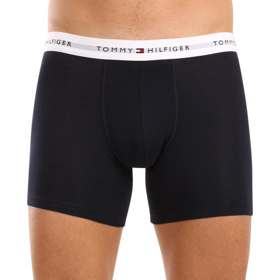 3PACK ανδρικό σορτς μποξεράκι Tommy Hilfiger σκούρο μπλε (UM0UM02765 0VZ)