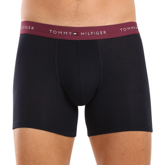 3PACK ανδρικό σορτς μποξεράκι Tommy Hilfiger σκούρο μπλε (UM0UM02765 0VZ)