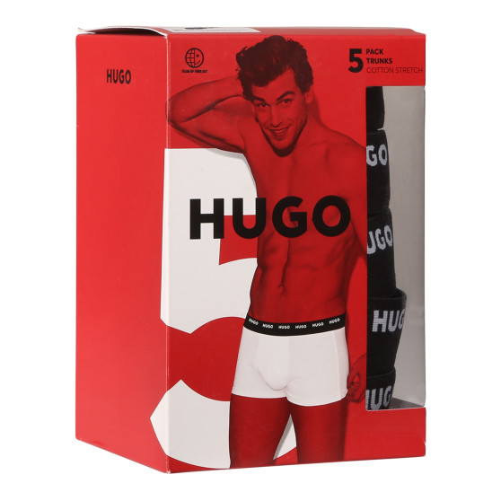 5PACK ανδρικό σορτς μποξεράκι HUGO πολύχρωμο (50479944 981)