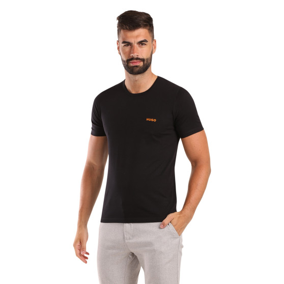 3PACK HUGO ανδρικό t-shirt μαύρο (50480088 965)