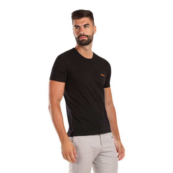 3PACK HUGO ανδρικό t-shirt μαύρο (50480088 965)