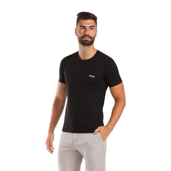 3PACK HUGO ανδρικό t-shirt μαύρο (50480088 965)