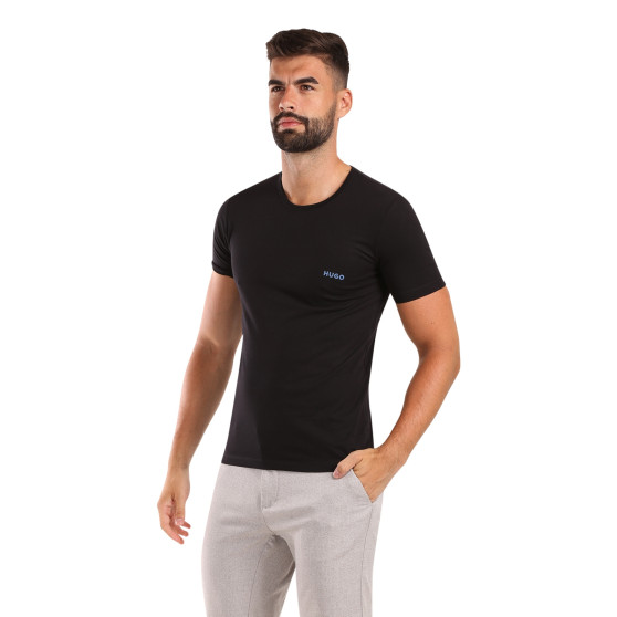 3PACK HUGO ανδρικό t-shirt μαύρο (50480088 965)