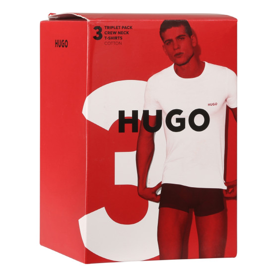 3PACK HUGO ανδρικό t-shirt πολύχρωμο (50480088 983)