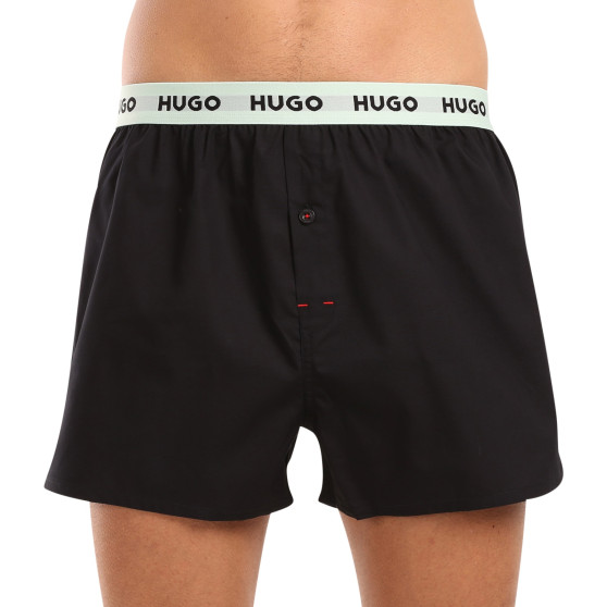 3PACK ανδρικό σορτς HUGO μαύρο (50518079 961)