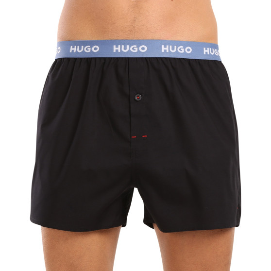 3PACK ανδρικό σορτς HUGO μαύρο (50518079 961)