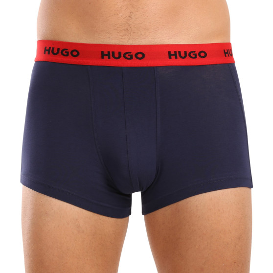 3PACK ανδρικό σορτς μποξεράκι HUGO πολύχρωμο (50517878 962)