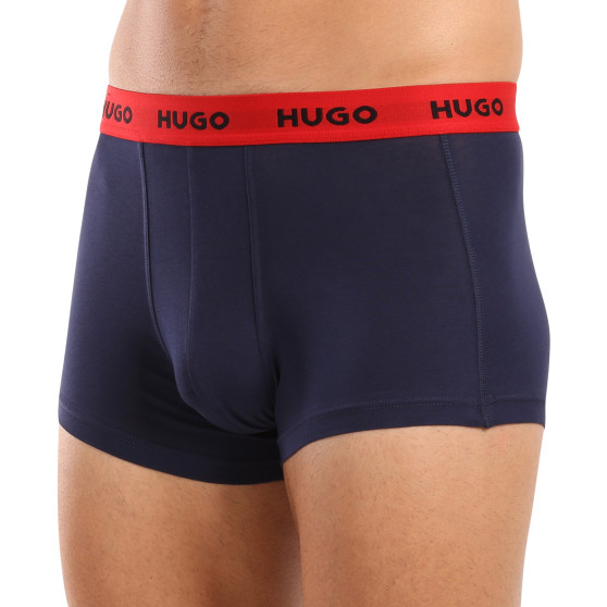 3PACK ανδρικό σορτς μποξεράκι HUGO πολύχρωμο (50517878 962)