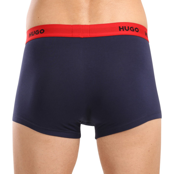 3PACK ανδρικό σορτς μποξεράκι HUGO πολύχρωμο (50517878 962)