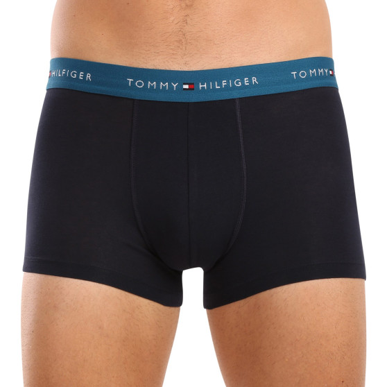 3PACK ανδρικό σορτς μποξεράκι Tommy Hilfiger σκούρο μπλε (UM0UM02763 0VH)