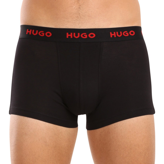 3PACK ανδρικό σορτς μποξεράκι HUGO πολύχρωμο (50517894 974)