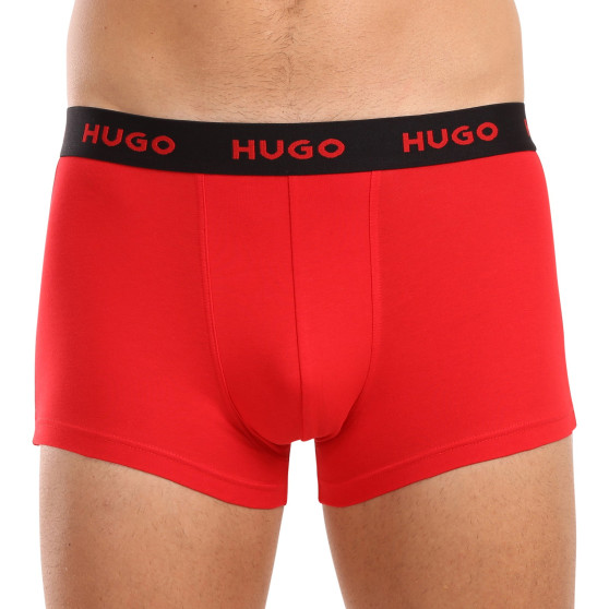 3PACK ανδρικό σορτς μποξεράκι HUGO πολύχρωμο (50517894 974)