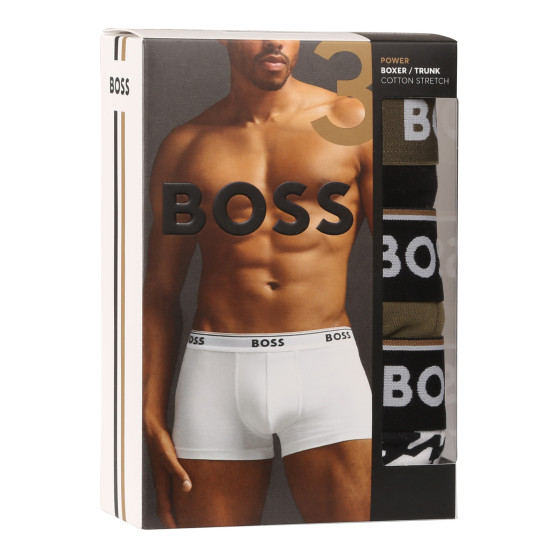 3PACK ανδρικό σορτς μποξεράκι BOSS πολύχρωμο (50517829 965)