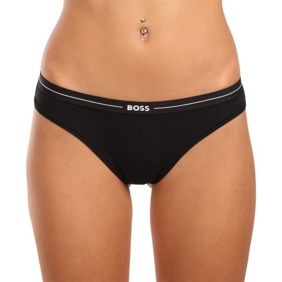 3PACK γυναικεία εσώρουχα BOSS μαύρο (50510016 001)