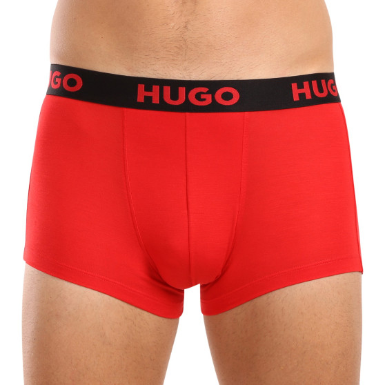 3PACK ανδρικό σορτς μποξεράκι HUGO πολύχρωμο (50496723 003)