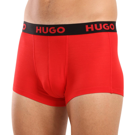 3PACK ανδρικό σορτς μποξεράκι HUGO πολύχρωμο (50496723 003)