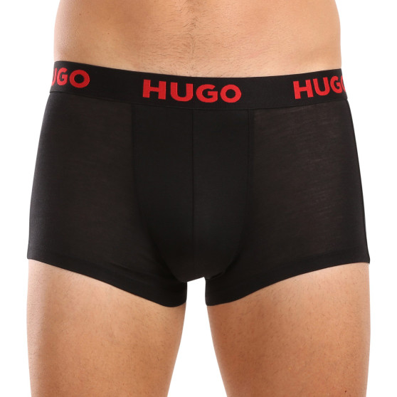 3PACK ανδρικό σορτς μποξεράκι HUGO πολύχρωμο (50496723 003)