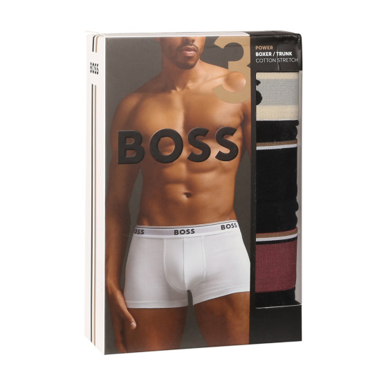 3PACK ανδρικό σορτς μποξεράκι BOSS πολύχρωμο (50517827 978)