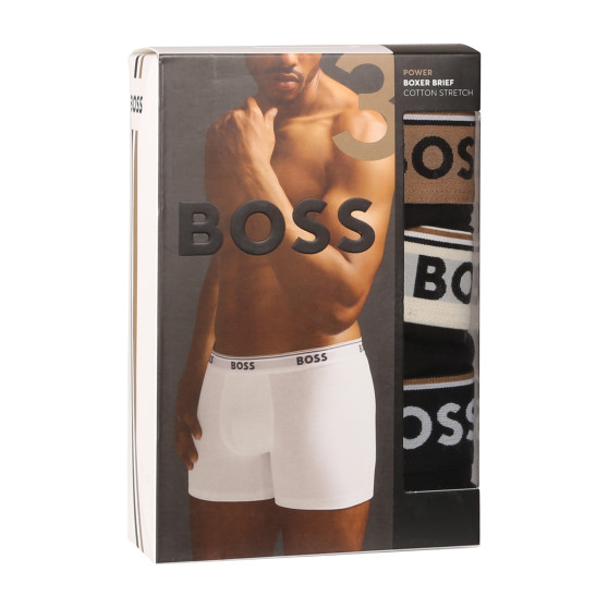 3PACK ανδρικό σορτς μποξεράκι BOSS πολύχρωμο (50517828 982)