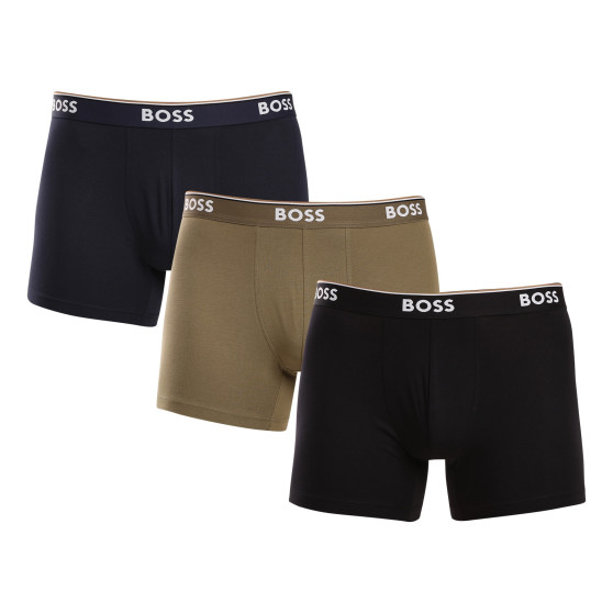 3PACK ανδρικό σορτς μποξεράκι BOSS πολύχρωμο (50514998 982)