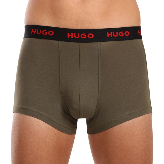 3PACK ανδρικό σορτς μποξεράκι HUGO πολύχρωμο (50517878 964)