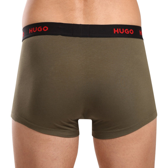 3PACK ανδρικό σορτς μποξεράκι HUGO πολύχρωμο (50517878 964)