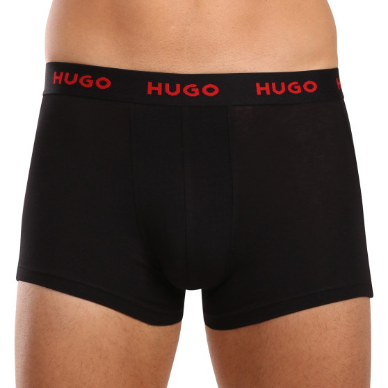 3PACK ανδρικό σορτς μποξεράκι HUGO πολύχρωμο (50517878 964)