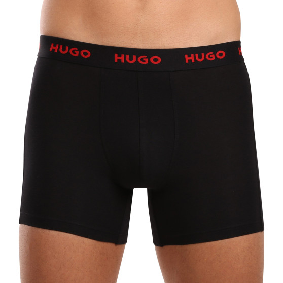 3PACK ανδρικό σορτς μποξεράκι HUGO πολύχρωμο (50510192 321)