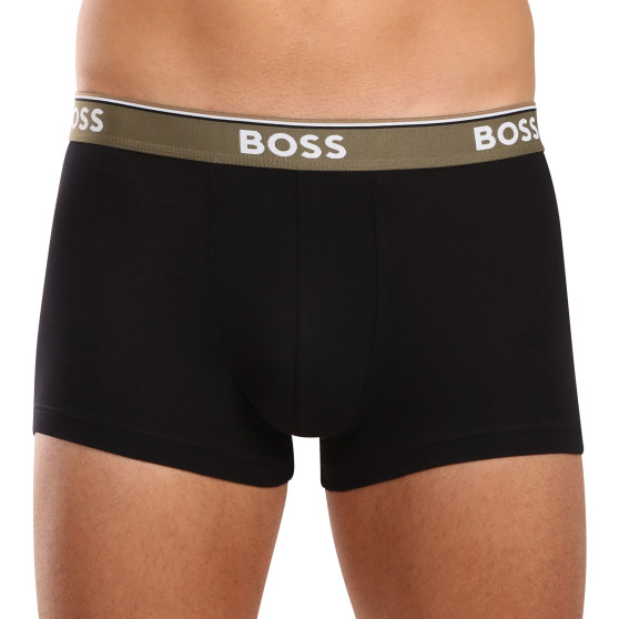 3PACK ανδρικό σορτς μποξεράκι BOSS μαύρο (50517827 980)