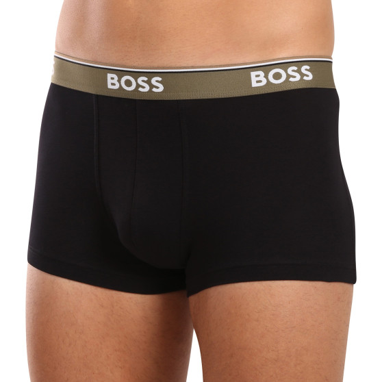 3PACK ανδρικό σορτς μποξεράκι BOSS μαύρο (50517827 980)