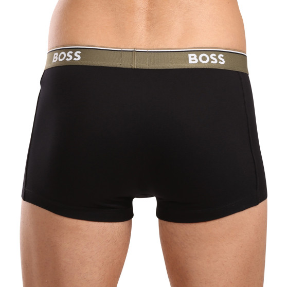 3PACK ανδρικό σορτς μποξεράκι BOSS μαύρο (50517827 980)