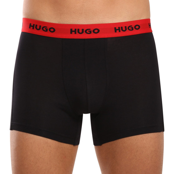 3PACK ανδρικό σορτς μποξεράκι HUGO πολύχρωμο (50510192 321)