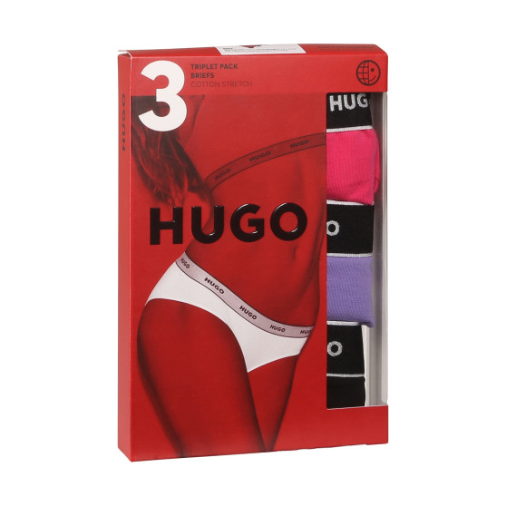 3PACK γυναικείο εσώρουχο HUGO πολύχρωμο (50480157 962)