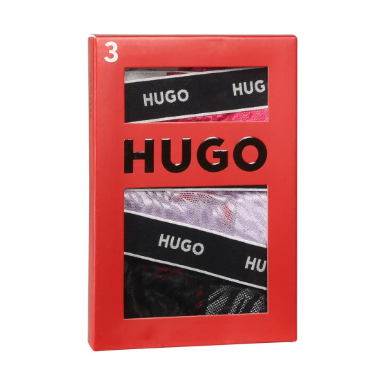 3PACK γυναικείο στρινγκ HUGO πολύχρωμο (50480150 981)