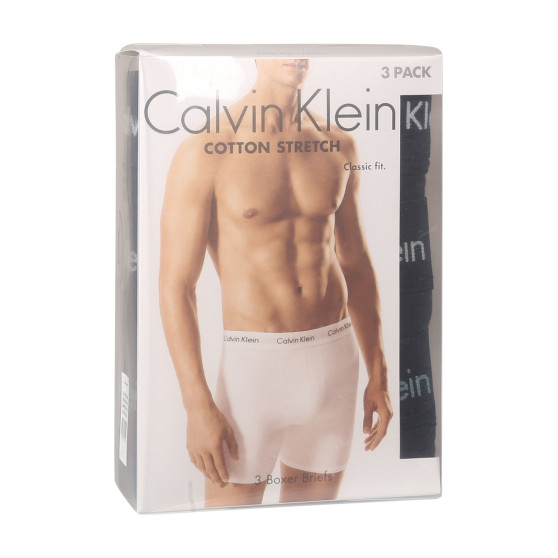 3PACK ανδρικό σορτς μποξεράκι Calvin Klein μαύρο (NB1770A-Q5F)