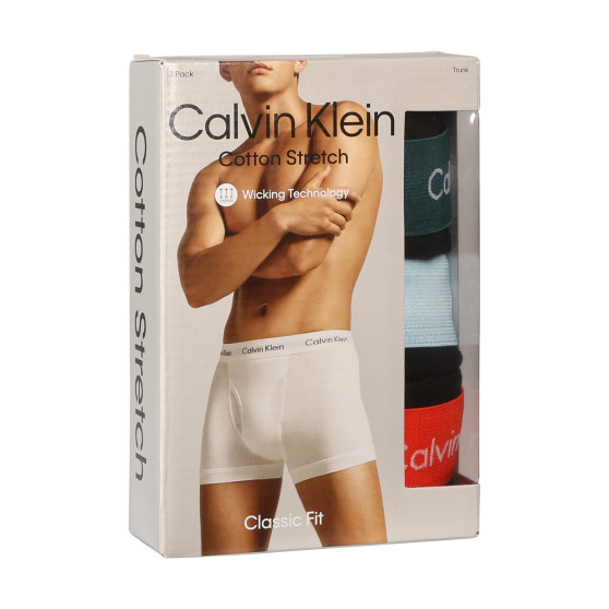 3PACK ανδρικό σορτς μποξεράκι Calvin Klein μαύρο (NB2615A-NLS)